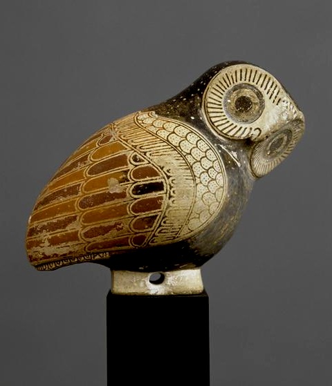 louvre owl perfume container corinthian 7th c bc
