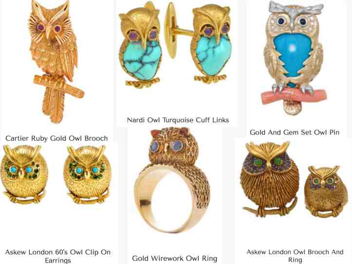 owl jewellery 1st dibs